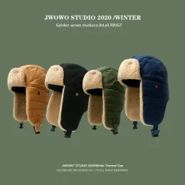 제어 youpin + 양털 모자 남자와 여자 겨울 따뜻한 귀마개 두꺼운 사이클링 콜드 모자 한국 버전 야생 콜드 모자