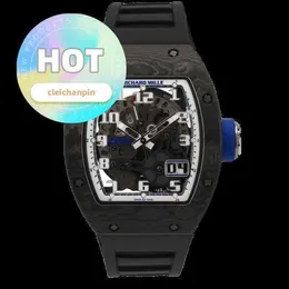 Unisex RM Wristwatch RM029 자동 기계식 시계 시리즈 RM029 NTPT Carbon Fiber Limited Edition Fashion Leisure Sports
