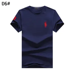 الرجال العلامة التجارية الرائعة للرجال Polos Pony Pony Pure Cotton Balloon Shirt Sleeved Polo Shirt Round Dound Neck T-Shirt Men's Men Men Recordly Top Summer Attion