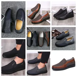 Buty Gai Sneaker Sport Cloth Bute Single Business Classic Tops Bute Casual Miękka Slepe Slipper Płaska skórzana SHO SHO SHO CZARNY Wygodny rozmiar 38-50