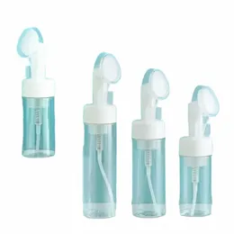 Tvålskummande flaska ansiktsrengöringsskum Maker Bottle With Silice Clean Borste Portable FaceWing Mousse Foam flaskor 13q9#