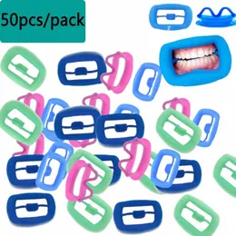 50 PCS/Pack Dental Silic Silic Lip Cheek Mouth أو خد توسيع طبيب الأسنان Csumables 4 ألوان