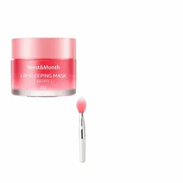 20G Korea Strawberry Slee Lip Mask Lip Mask 감소 립 주름 크림 모이스처 라이저 스킨 케어 F414#