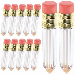 12 Stück nachfüllbare Röhrchen Lipgloss Probeverpackung Tönung Lipgloss Ctainer v0wz #