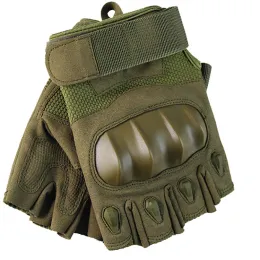 Handskar Combat handskar Militär taktisk hård knogfingerfri paintball airsoft Special Forces Half Finger Hunting Shooting Gloves
