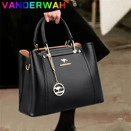 Soft Leather Luxury Handbags Women Bags Designer 3 Layers Shoulder Crossbody Sac Ladies Large Capacity Shopping Messenger Tote 240322