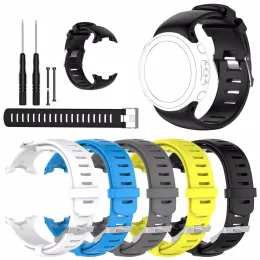 Accessori Watch di orologi di sostituzione in silicone per il braccialetto cinghia di orologio Suunto D4i per Suuno D4 D4I Novo Dive Computer Watch con kit per utensili