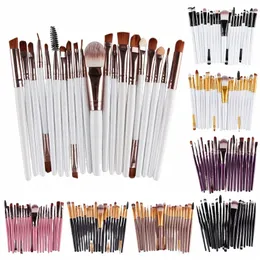 20 datorer Makeup Brush Set Eye Shadow Brush Set Foundati Brush Beauty Tools Soft Man-Made Fibrers Full Set Makeup 00LK#