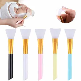 Silice Facial Mask Brush Face Skin Care Tool Soft-headed DIY Mud Film Ajustando Brush Inclined Tail Aplicar Face Beauty Tools Q6Qk #