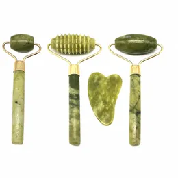 Jade Roller Gua sha scraper الوجه رفع التخسيس التجاعيد المضادة للشيخوخة أداة تدليك الأداة للعناية بالبشرة جسم غوا مقلوب الوجه الوجه f5pl#