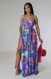 Lässige Kleider, Ölgemälde, sanftes böhmisches Blumenkleid, französischer Stil, 2024, Damen-Sommer, hochwertiger Riemen, lang