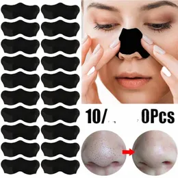 10-100pc siyah başı sökücü maske burun şeritleri siyah kafa burun nokta nokta peel kapalı çıkartma yüz akne whitehead gözenek temizleyici burun 26ol#