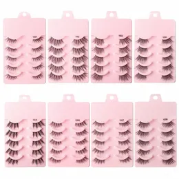 Olhos falsos 2-20Boxes Half Les Atacado Natural Lg Half Cat Eyeles Make up Tool Extensi DIY Faux Cils maquillaje z2b3 #