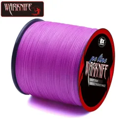 Lines Warknife 500M 1000M 1500M 2000M 8 Strands 6300LB PE Braided Fishing Wire Multifilament Super Strong Fishing Line Japan PE Pink