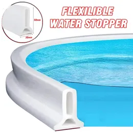 Wysokość 50 mm silikonowa łazienka Woda Stopper Starca bez poślizgu sucha i separacja mokrej zginalny pasek zlewozmywakowy osłona woda 240311