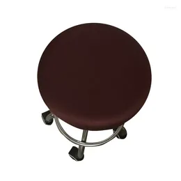 Stuhlhussen, 28–35 cm, runder Bezug, Spandex, Barhocker, elastischer Sitz, für Zuhause, Kinderzimmer, Stretch-Schonbezug, einfarbig
