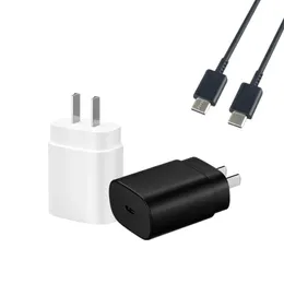 US EU UK PULG WALL CHARGER USB C för Samsung 45W PD -laddare Samsung S21 S22 S23 Ultra TA845 Power ADATPER 5A PD 45W Super Fast Type C -laddare