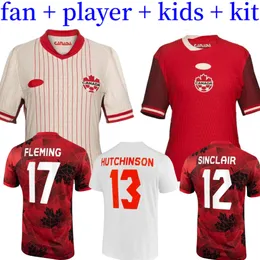 2023 2024 Kanada piłkarska MAILLOT de Foot Kid Kit 24 25 Football Shirt Damens National Puchar Świata 23/24 Kobieta Sinclair Fleming Buchanan David