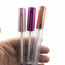 50pcs 100pcs tubos vazios transparentes Lipgloss 2,5 ml frascos de embalagens cosméticas tampa colorida Frost Lip Glaze plástico Ctainers Q1Kq #