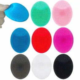 Silice Cleaning Pad Exfoliating Brush Lifting Face Skin Scrub Sucti Cup Baby Face W Borstar Massage Face Hud Care Tools 84UJ#