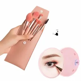 Przenośne 8pcs cień do powiek Foundati mieszanie pędzla makijażu miękkie puszyste kosmetyki Ccealer makijaż pędzla Profial Make Up Tool 69jn#