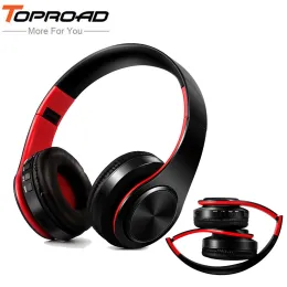 Headphone/Headset TOPROAD Wireless Bluetooth Headphone Stereo Headset Music Head Over Earphone with Mic for Iphone