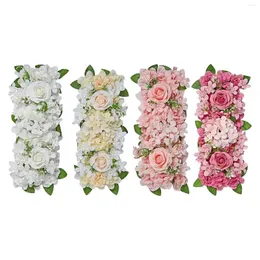Kwiaty dekoracyjne 50x20 cm sztuczny jedwabny panel kwiatowy