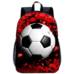 Mochila padrão de futebol basquete mochila adolescente meninas meninos mochila portátil saco de armazenamento diário mochilas de viagem dos homens das mulheres