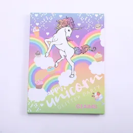 Shadow 30Color Cartoon Unicorn Makeup Eyeshadow Palette High Everbright Sequin Polariserad ögonskuggplatta Kosmetik Glitter Eyeshadow