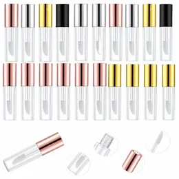 100 stücke Tragbare 2 ml Klar Lip Gloss Rohr Leere Mini Lippen Balsam Flaschen Probe Ctainers für Reise Frauen Mädchen DIY Make-Up Lip öl R4IH #