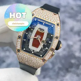Hot RM Ruch WIDT WATM RM037 Snowflake Diamond Red Lip Oryginalny 18 -karowy Różowy Gold Data