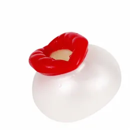 geeba Red Lip Glans Trainer Masculino Fantasma Exercitador Str Relief Doll Soft Silice Masturbator Penis Massage Sex Toys Para Adultos 72wv #