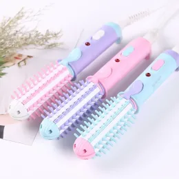Irons Korean Mini Hair Curler Twoinone Ceramic Hair Curler Hair Curler and Straightener Dualuse Bangs Inner Splint