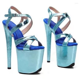 Dance Shoes Fashion 20CM/8inches PU Upper Plating Platform Sexy High Heels Sandals Pole 168