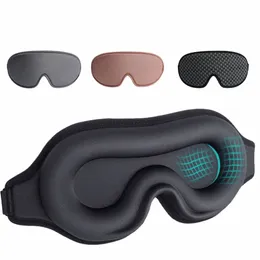 3D Sleep Mask Eye Patches Blindbind Nose Inget lätt mjukt slaaper för resestödögonskatta andningsbara Antifaz Para Dormir X2BJ#