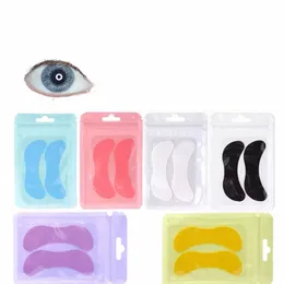 new 1Pair Reusable Silice Eye Pads Stripe L Lift Eyel Extensi Hydrogel Patches Under Eye Gel Patch Makeup Tools 88JI#