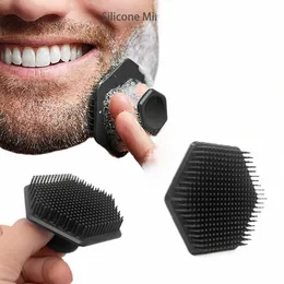 Erkekler Yüz Temizleme Fırçası Scrubber Silis Minyatür Yüz Derin Temiz Tıraş Masaj Yüzü Ovma Fırçası Yüz Temizleyici Z3HN#