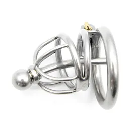 CHASTE BIRD Male 304 Stainless Steel Metal Chastity Device with Urethra Catheter Cock Cage Penis Ring Belt Sex Toy BDSM A2291 240312