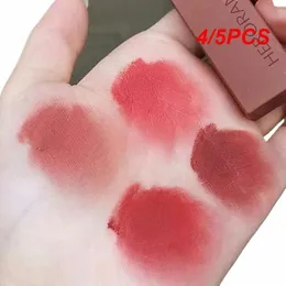 4/5pcs Matte Smooth Applicati Lip Stick Sexy Lips Tons Populares Coreano Cosméticos Batom Batom Veet Lg-duração y891 #