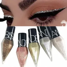 Shiny Sier Eyeliner Eyeshadow Waterproof Diamd Rose Gold Color Glitter Sequin Eyeliner Eye Shadow Makeup Beauty Cosmetics 204o#