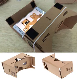 Google Cardboard 3D Glasses DIY 휴대 전화 가상 현실 3D 안경 비공식 판지 Google Cardboard VR Toolkit 3D Glasse7372166