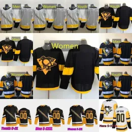Personalizado Homens Mulheres Juventude Hóquei Jersey Pittsburgh 71 Evgeni Malkin 87 Sidney Crosby 81 Phil Kessel