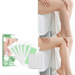 40pcs strisce di cera per la depilazione labbra viso kit ceretta per la casa strumento per la rimozione dei capelli carta cerata fredda a doppia faccia per bikini gamba corpo viso O2Nn #