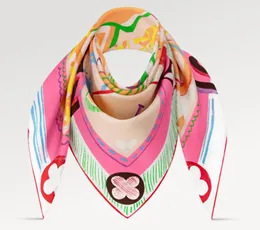 Lüks Markalar Moda Tasarımcı İpek Eşarp Kadın Lüks Klasik Klasik İlkbahar Yaz İpek Eşarpları Yumuşak Yüksek Kaliteli Lady Shawl Değişken başörtüsü Aksesuarları M78347