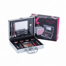 Miss Young Make -Up Set Cosmetics Full Set Eyeshadow Tray Lipstick Matte Pigment för läppglans Mascara Makeup Set för Girls R26p#