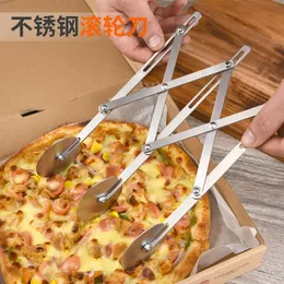 2024 3/5/7 hjul Cutter Ded Divider Side Pasta Knife Flexibel Roller Blade Pizza Pastry Peeler Rostfritt stål Bakeware Tools 35 - för