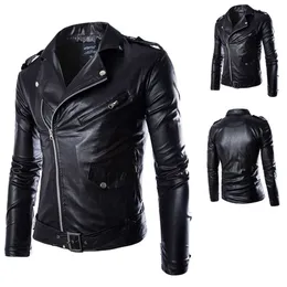 Aowofs Not Out of Stock Boutique Mens Fashion Motorcycle Leather Clothes British White Washed Y018 M-4xl