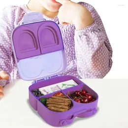 Yemek takımı Bento Lunchbox Çocuklar İçin Çocuk Öğle Yemeği Kutusu Piknik Kilit Tasarım Kamp Parkı ve Okul