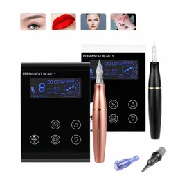 bmx Permanent Makeup Machine Rotary Pen para sobrancelha Eyeliner Lip Tattoo Machine Kits com presentes Tattoo Cartridge Needles X6dH #