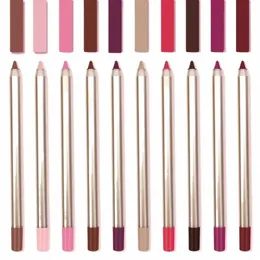 15 Farben Lipliner Mehrfarbig Wasserdicht LG-Lasting Pigment Private Label Lip Liner Custom Bulk Makeup Pencil Alle Lippentönungen 74sT #